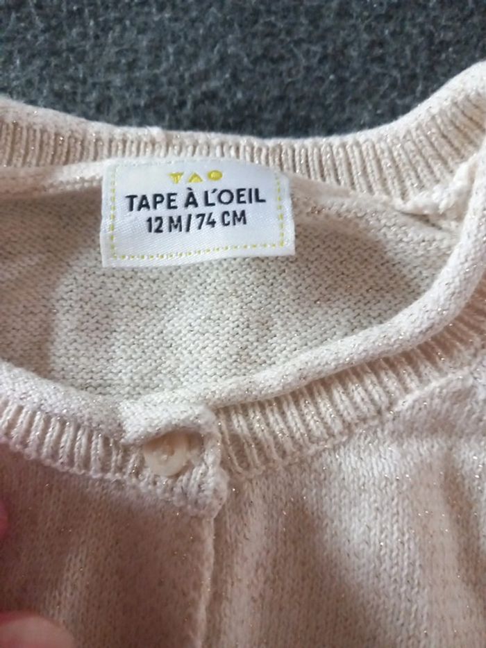 Gilet tao tape à l œil taille 12mois 74cm - photo numéro 3