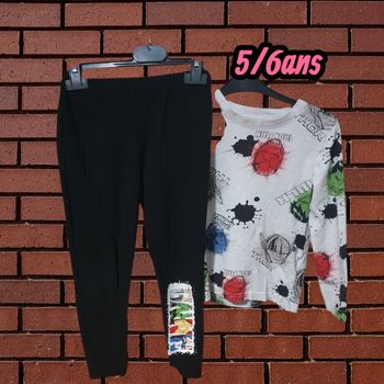 Pyjama deux piece marvel 5/6ans