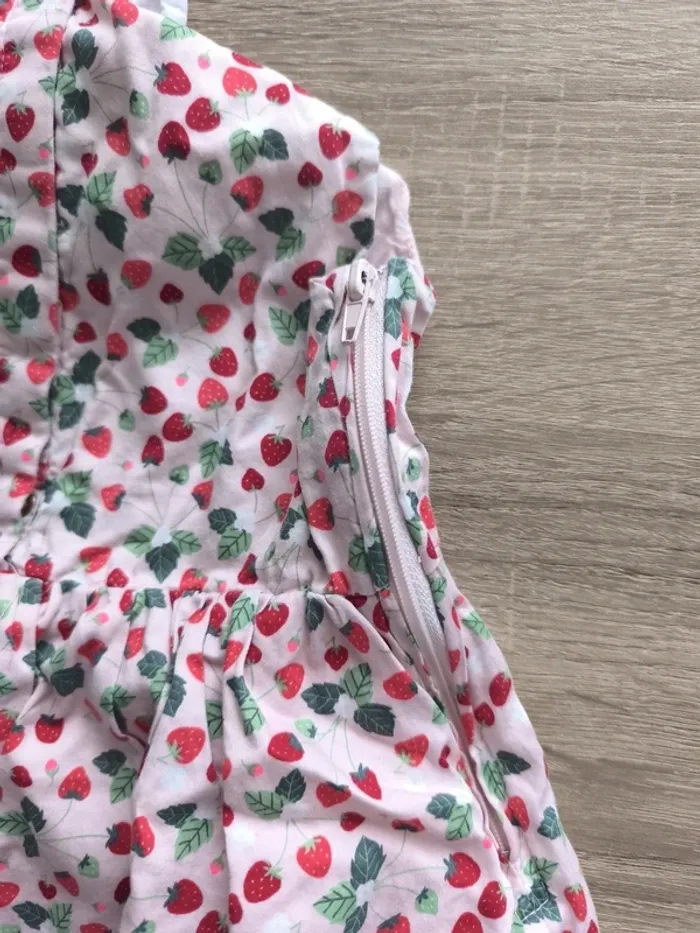 Robe thème fraise col sergent major 4 ans - photo numéro 7