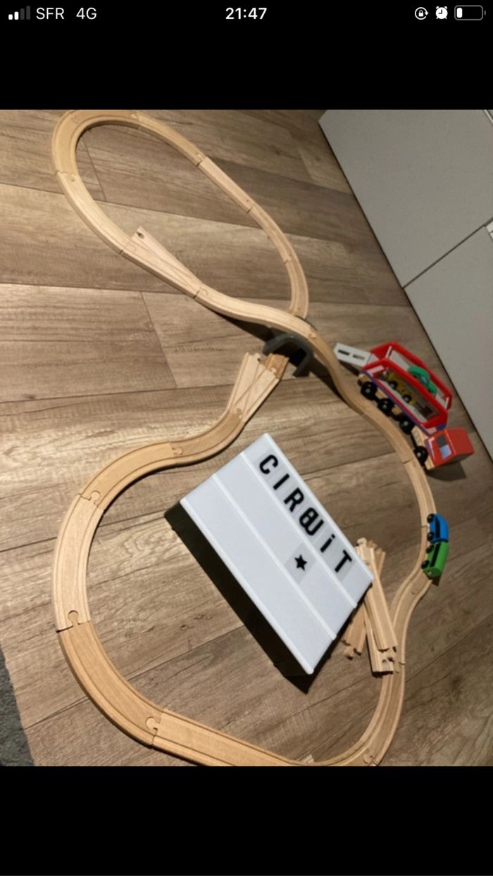 Circuit bois train/ voitures