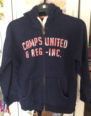 Gilet sweat avec inscription