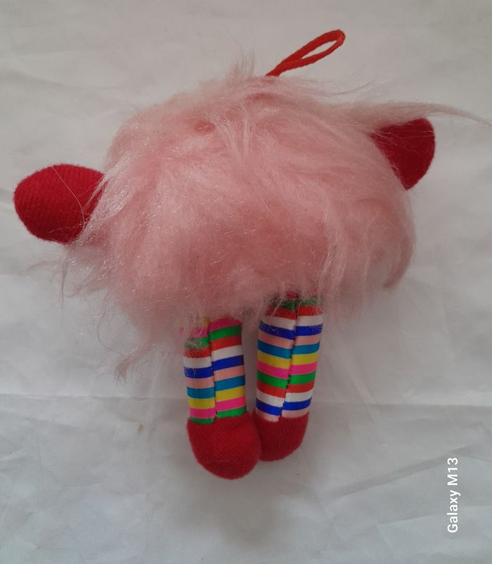 Peluche Blondine Arc en ciel année 80 vintage - photo numéro 2