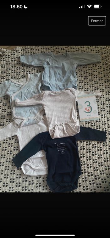 Lot body 3 mois