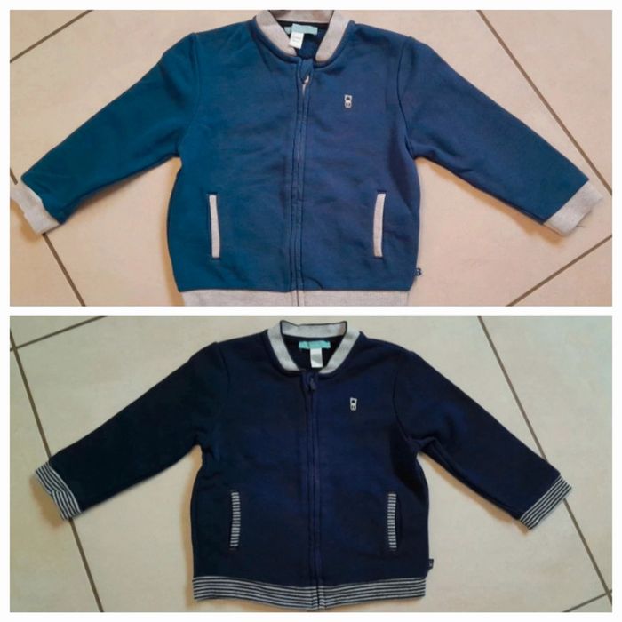Lot de 2 Gilet zippé 23 mois