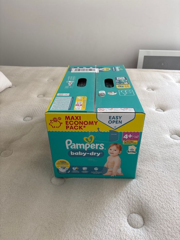 98 couches Pampers baby dry taille 4+ - photo numéro 2