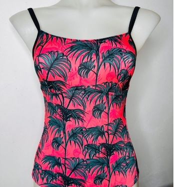 Maillot de bain rose palmiers