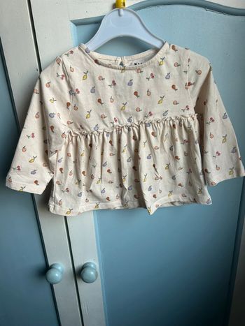 Tunique, motif fruit , kiabi , 6 mois