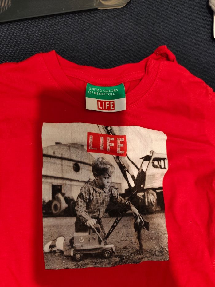 T-shirt manche longue bébé 6 a 9 mois 68 cm - photo numéro 3