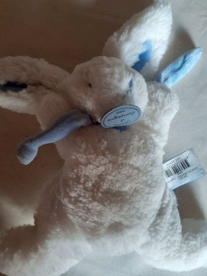Lapin bonbon bleu- Doudou et Compagnie