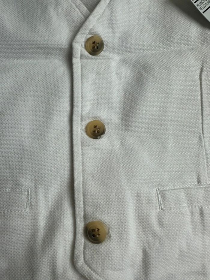 Gilet blanc orchestra taille 12 mois - photo numéro 2