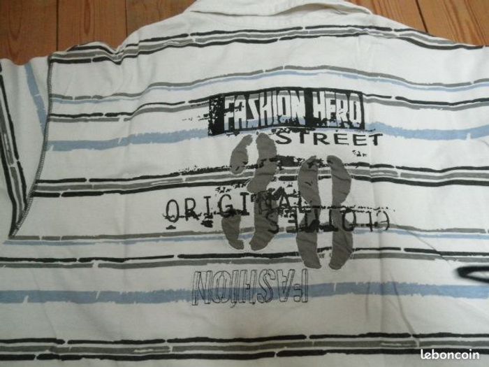 Tee shirt XXL à rayures