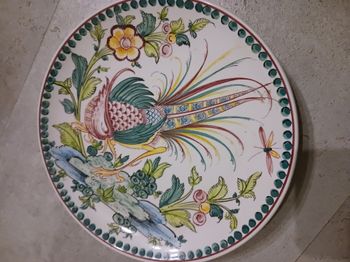 assiette décorative peinte à la main anfora Portugal vintage