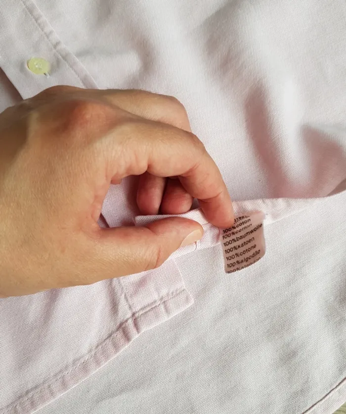 Chemise Lacoste manches courtes rose clair taille 41 - photo numéro 8