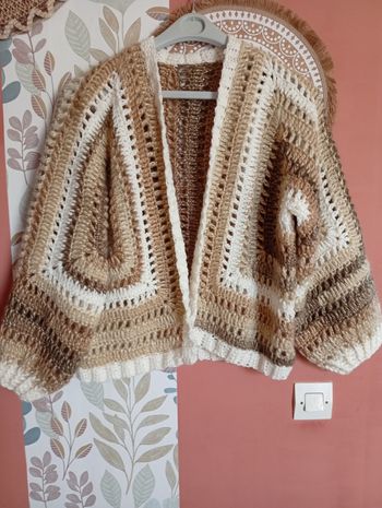 gilet au crochet femme
