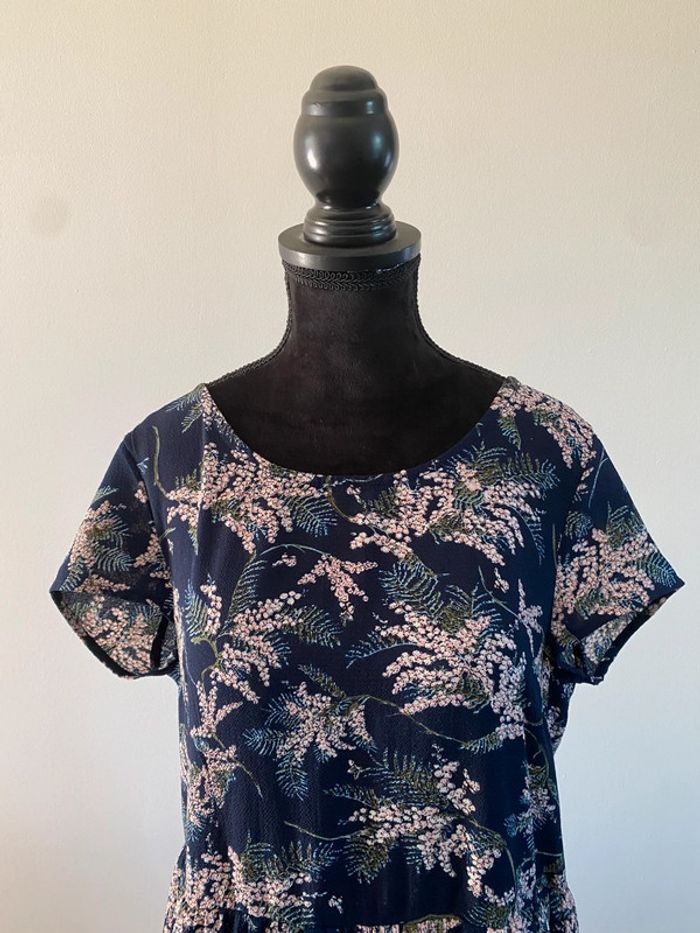 Robe d'été It Hippie bleu marine à fleurs taille S/M - photo numéro 2