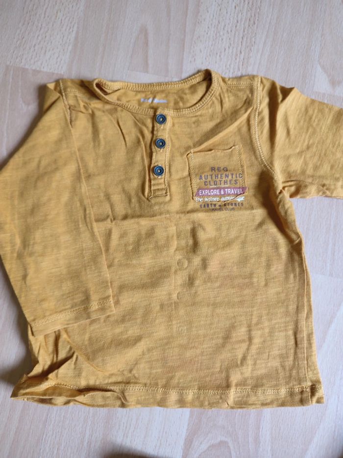 Lot tenue pantalon sarouel Kiabi + t-shirts manches courtes et longues Pat et Ripaton LH en 18M - photo numéro 6