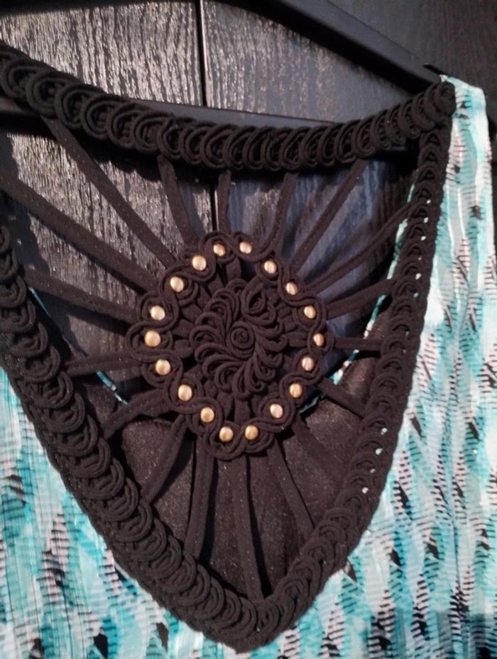 Débardeur turquoise noire - photo numéro 3