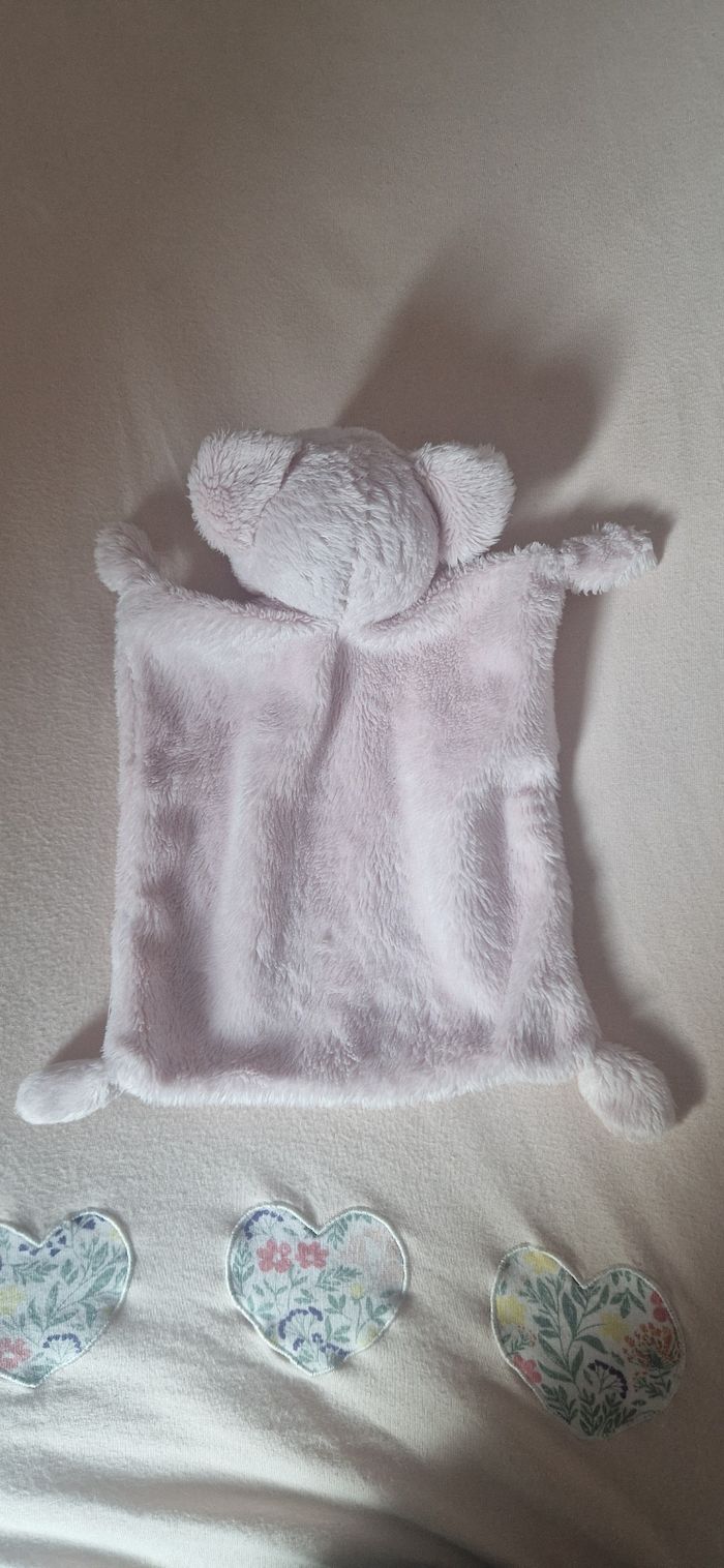Doudou ourson plat rose Simba Toys - photo numéro 2