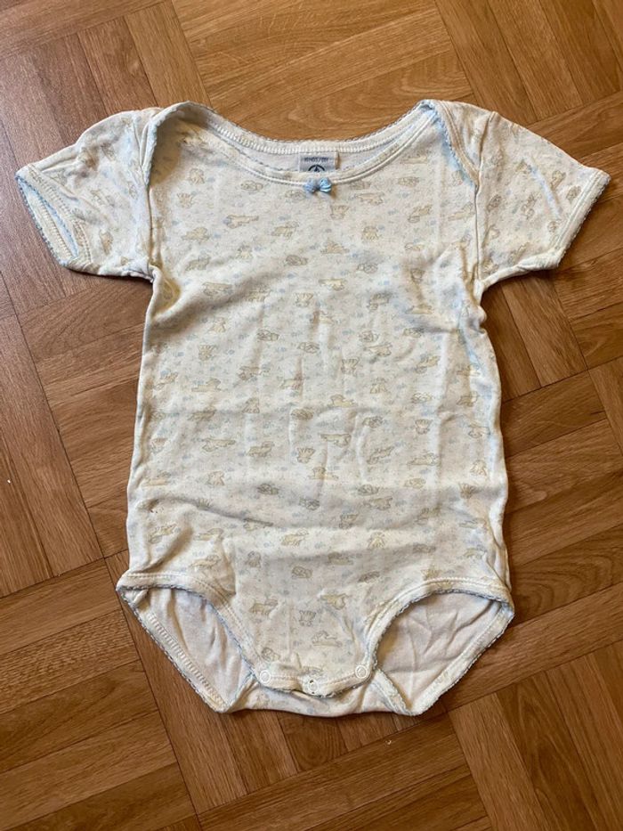 Body à manches courtes taille 18 mois vintage Petit Bateau