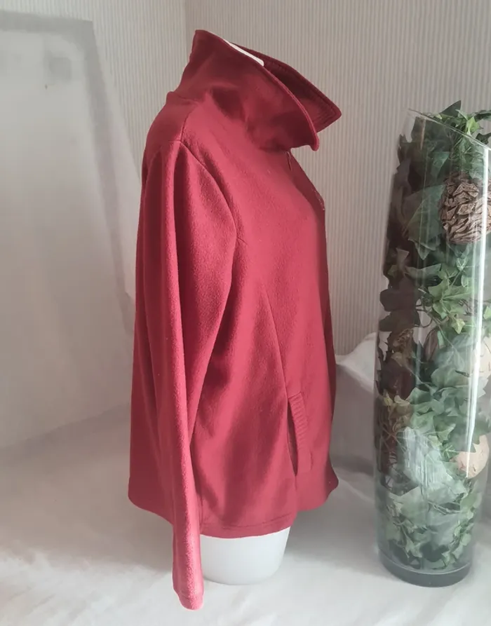 Gilet femme brique polaire taille L - photo numéro 5