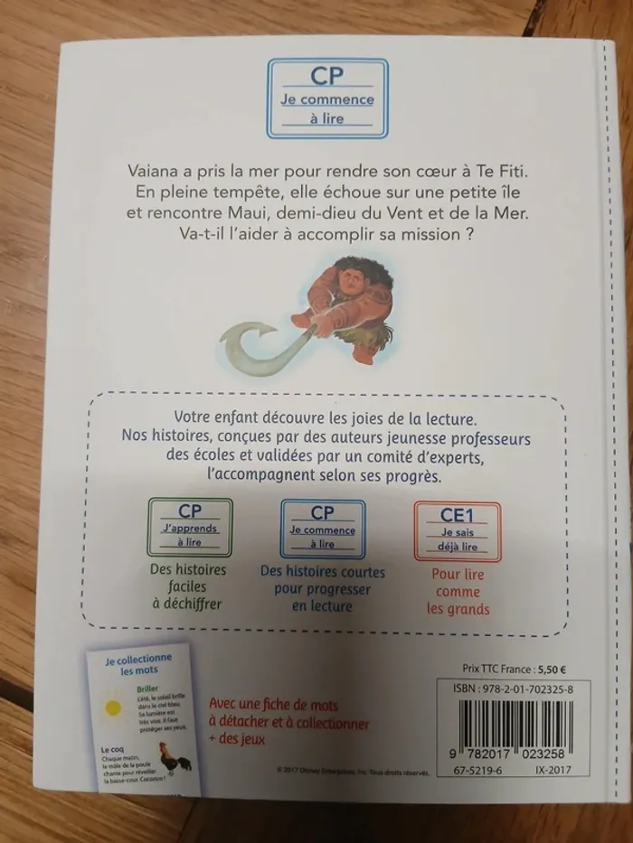 Mes 1eres lecture hachette vaiana l’hameçon magique - photo numéro 2