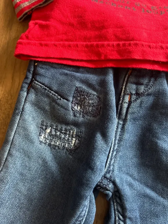 Ensemble jeans et pull 9 mois orchestra - photo numéro 4