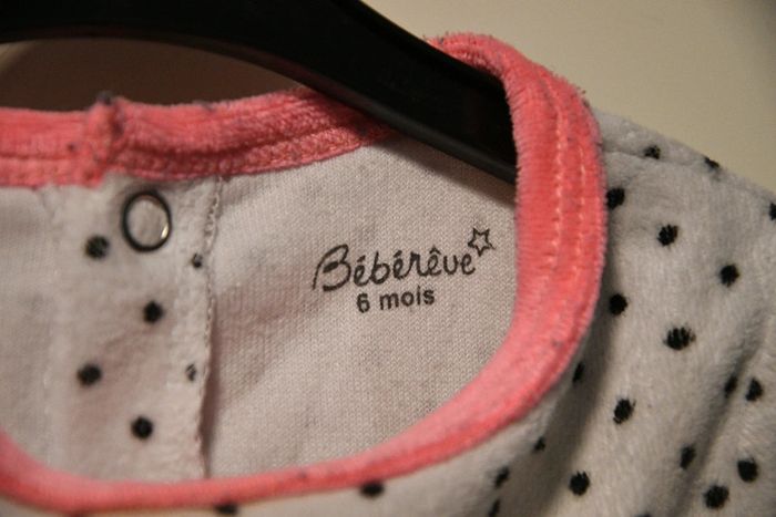 Pyjama velours 6 mois - photo numéro 8