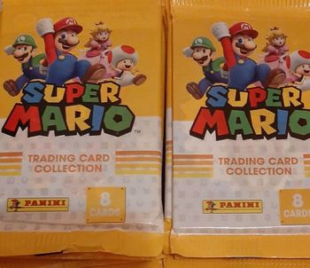 Lot 50 pochettes Panini Super Mario trading cards