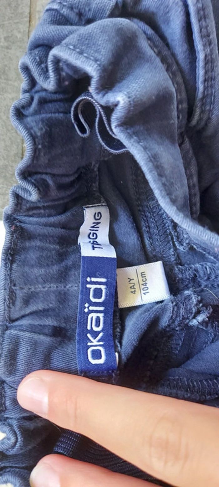 Pantalon tregging, bleu foncé, Okaïdi, 4 ans - photo numéro 3