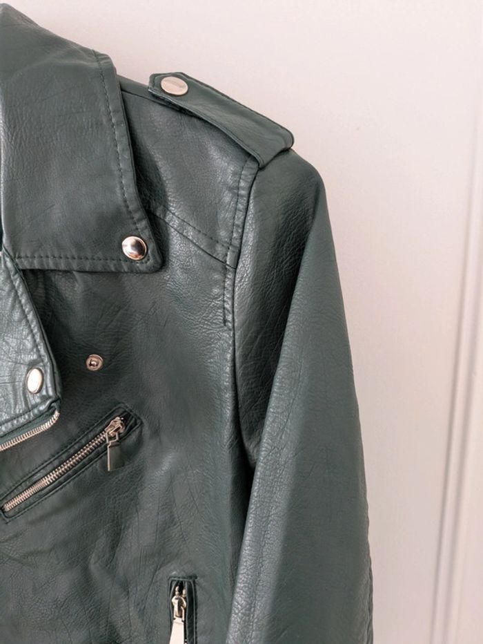 Blouse simili cuir femme taille S - photo numéro 7