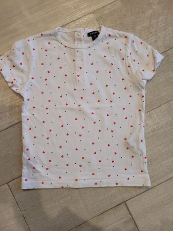 T-shirt motif cœur