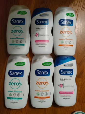 Lot de 6 gels douche 