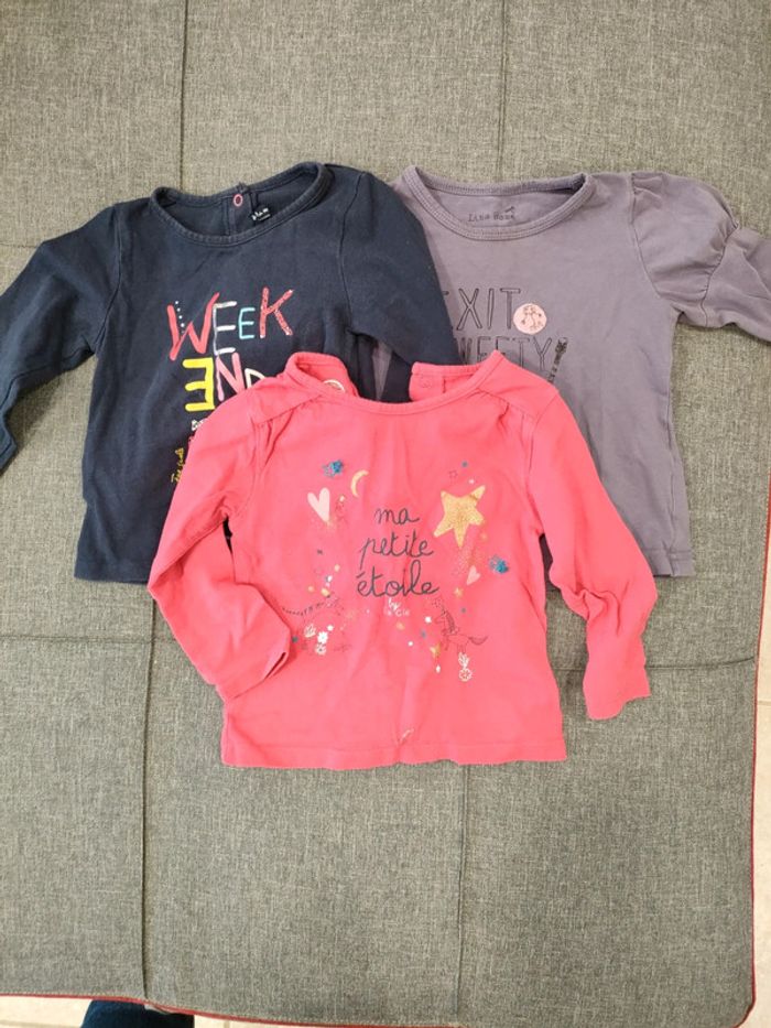 Tee-shirts manches longues 18 mois