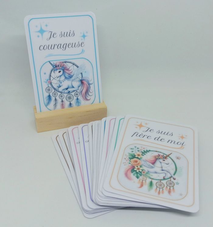 Cartes d'affirmations positives Licorne - photo numéro 3