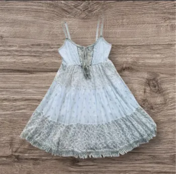 Robe bohème double coton 80 cm🍭🍭