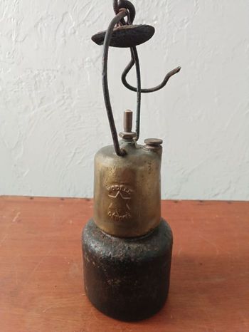 Ancienne lampe de mineur