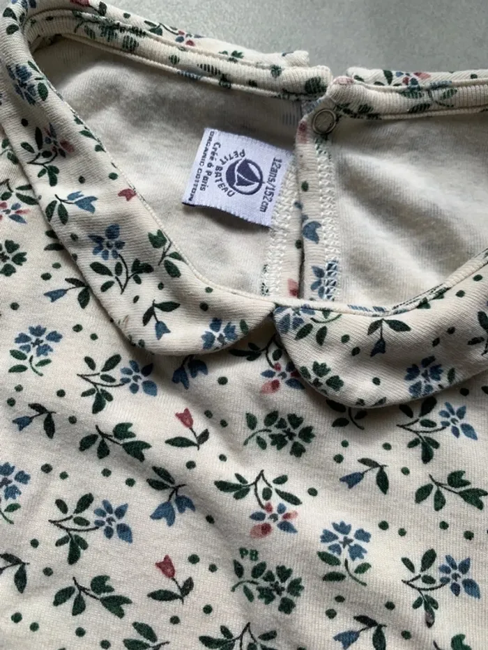 Joli haut manches longues col Claudine Petit Bateau - photo numéro 2