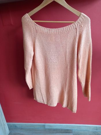 Vends pull orange T38