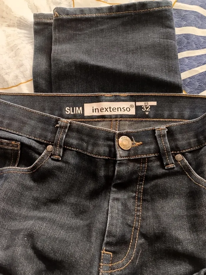 Jeans slim in extenso t42 tbe - photo numéro 3