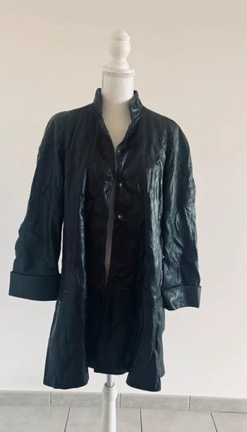 Manteau en cuir long Pam Pam