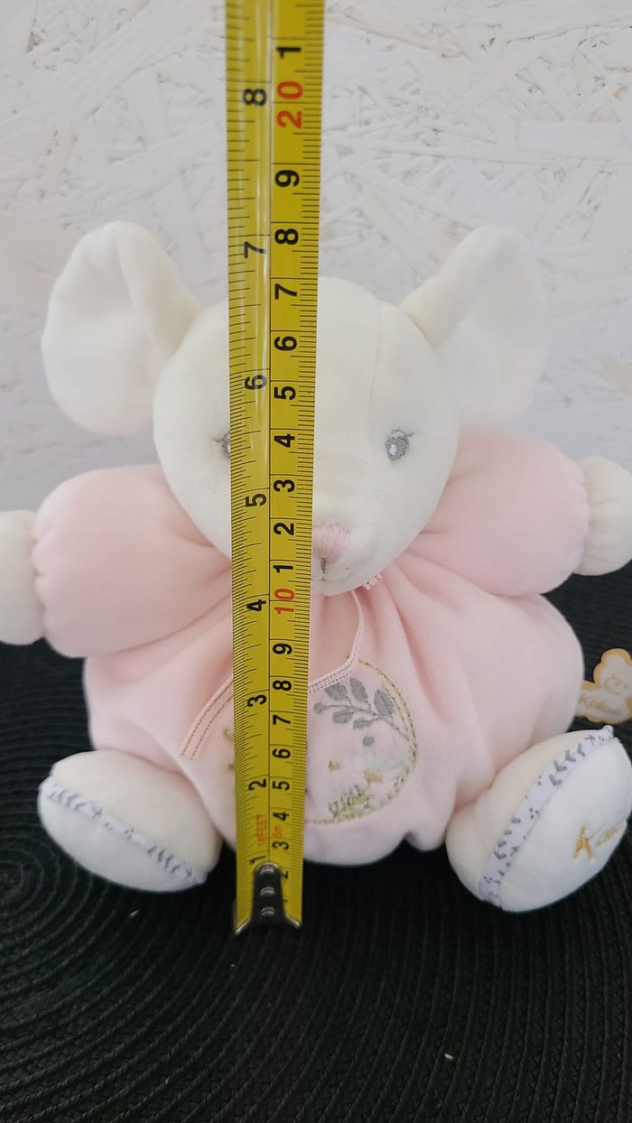 Kaloo Souris en peluche rose Perle 18 cm - photo numéro 4
