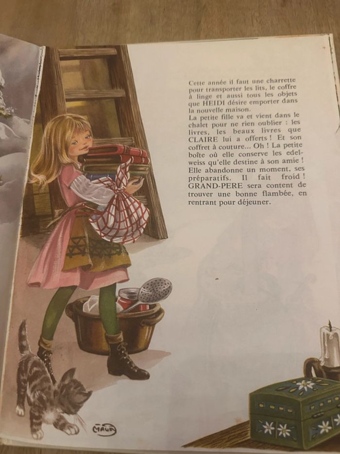 État satisfaisant - Livre ancien vintage Heidi déménage Hemma collection Primevère - photo numéro 6