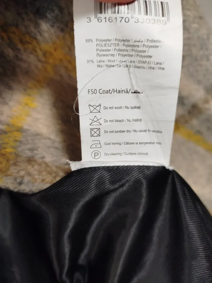 Manteau long femme en laine 44 Camaïeu à rayures - photo numéro 12