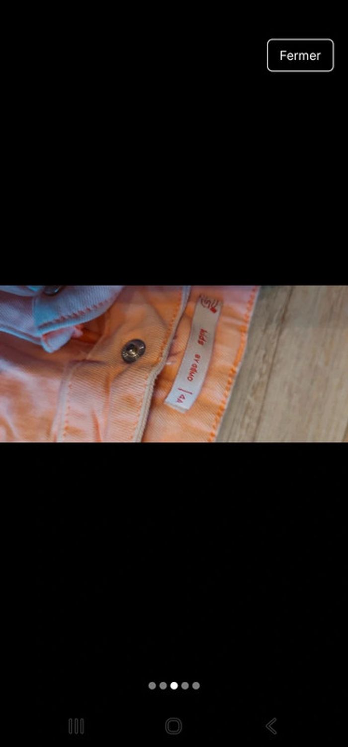 Short style jeans fille Taille 4 ans gemo - photo numéro 3