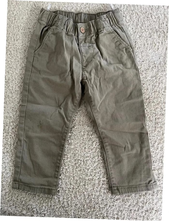 Ensemble 3 pièces pull pantalon chemise taille 18-24 mois C&A - photo numéro 10