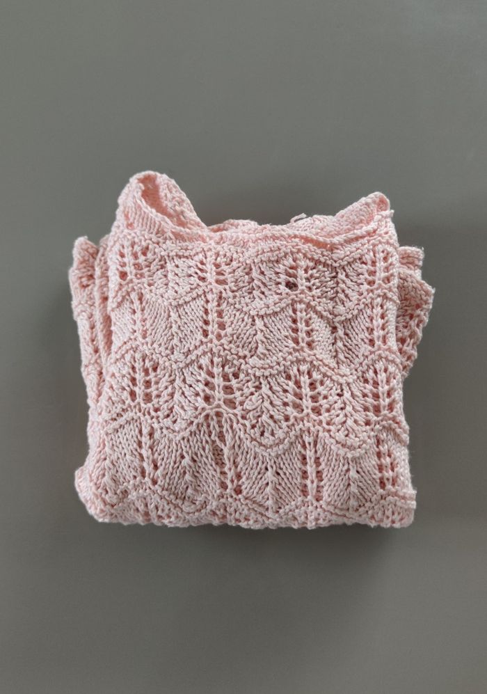 🧶 Pull fille 8 ans – Fait main couleur rose manche longue - photo numéro 5