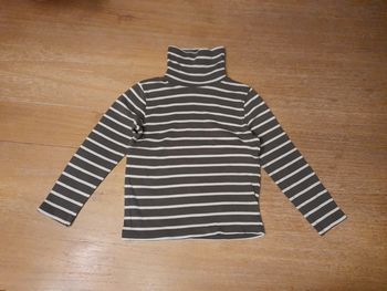 Polo rol roulé rayé