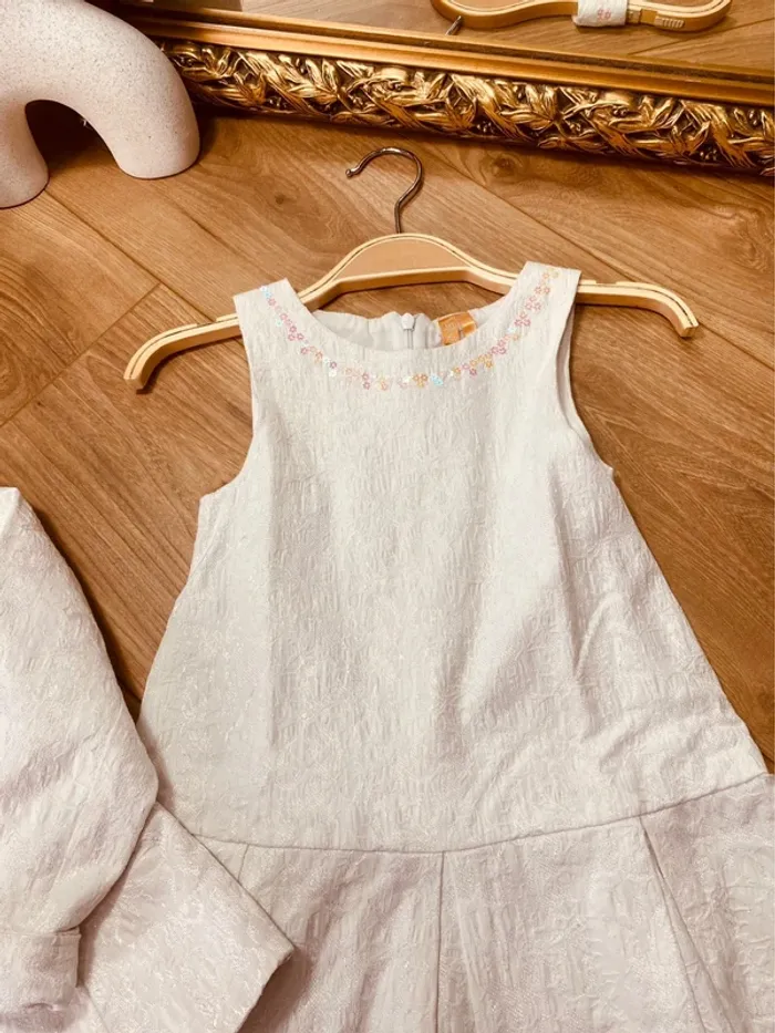 Taille 4 ans tenue de cérémonie fille orchestra blanche brillante * scintillant * 🩷 - photo numéro 2