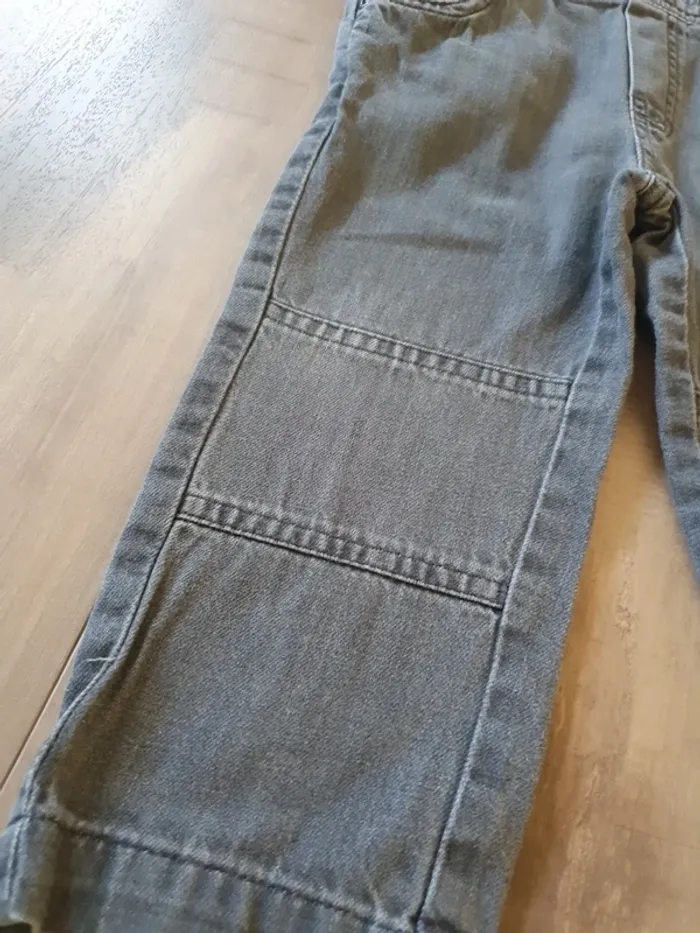 Salopette en jeans gris - photo numéro 4
