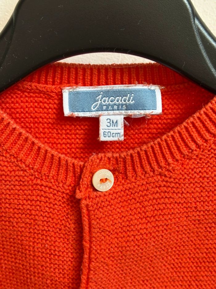 Gilet Jacadi corail 3 mois - photo numéro 4